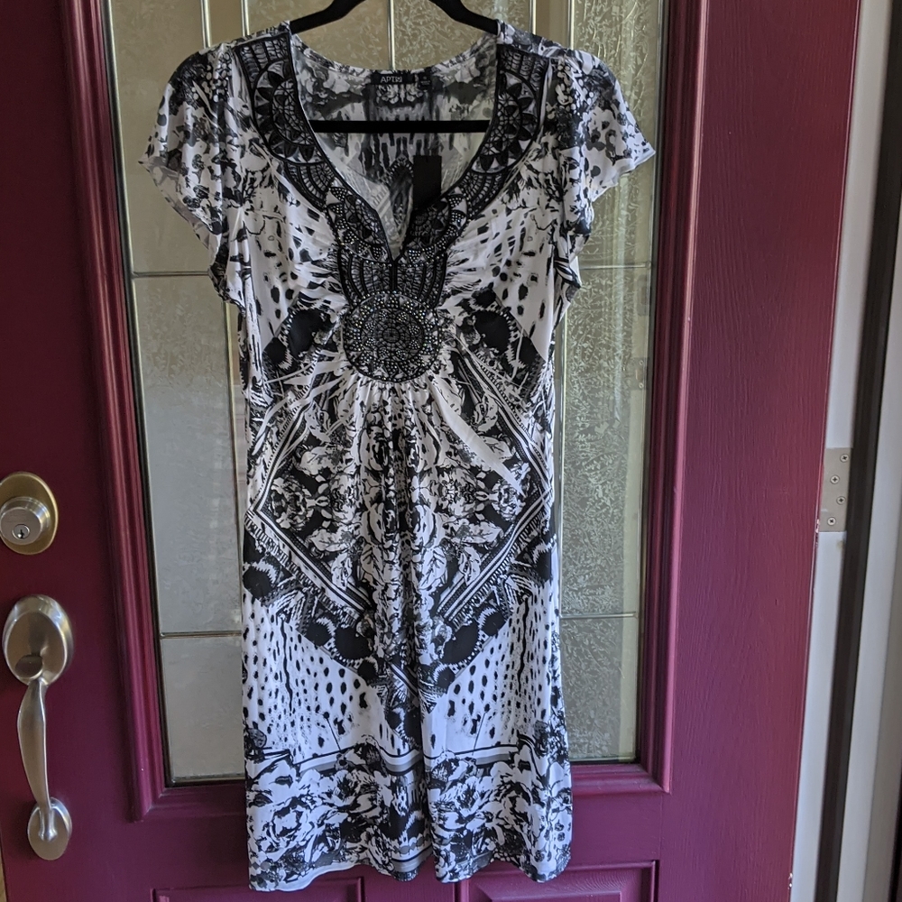 NWT!! APT 9 Front Studded Dress.